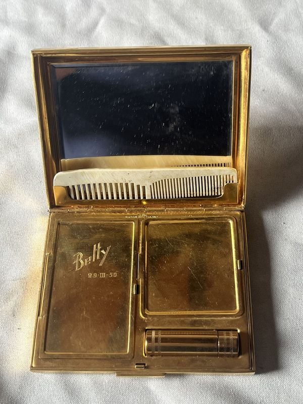 Estuche de tocador de dama suizo con espejo biselado - imagen 4