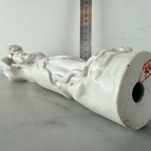 Figura Antigua De Guanyin De Dehua "Blanc de Chine" - imagen 3