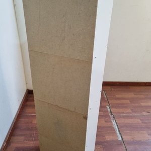 Estante Organizador Blanco de Melamina con 4 Niveles y Ruedas - imagen 4