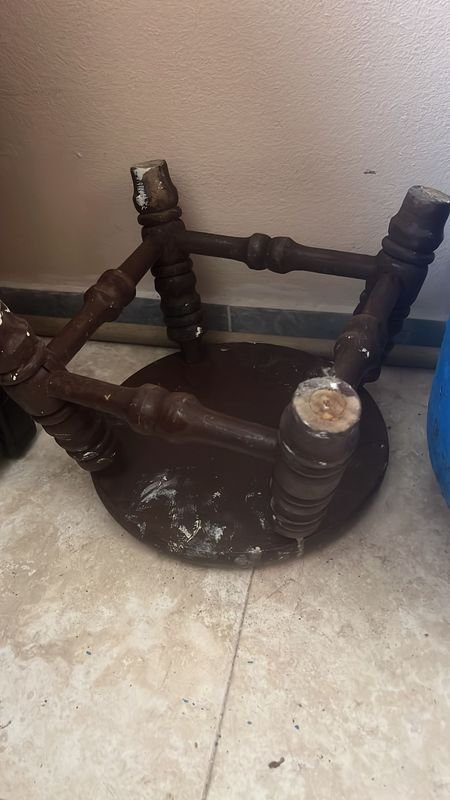 Banqueta de madera para hogar - imagen 2
