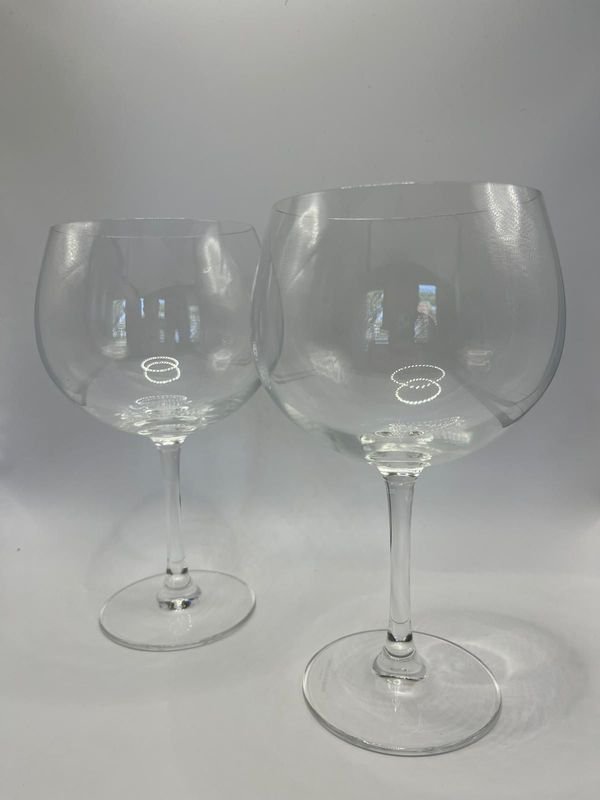 Set de copas de cristal NUEVO para GIN - imagen 2