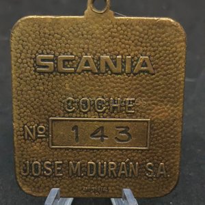 Placa Conmemorativa CUTCISA Scania Coche 143 José M. Durán S.A. - imagen 2