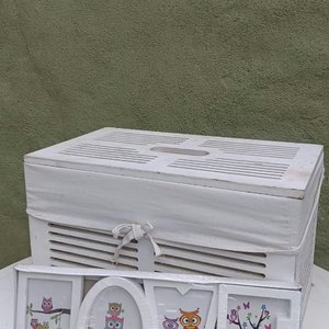 Lote anterior: Baúl Blanco con Porta Retrato "Love" de Búhos