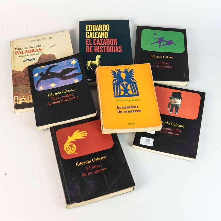 Lote de 7 libros de Eduardo Galeano