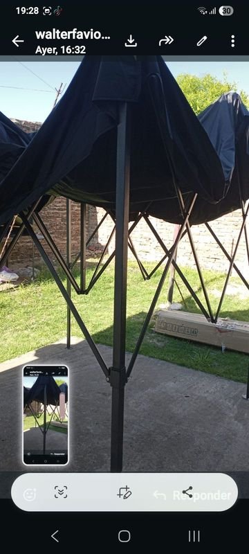 Gazebo de 3x3 primera marca con lona impermeable nuevo en caja - imagen 3