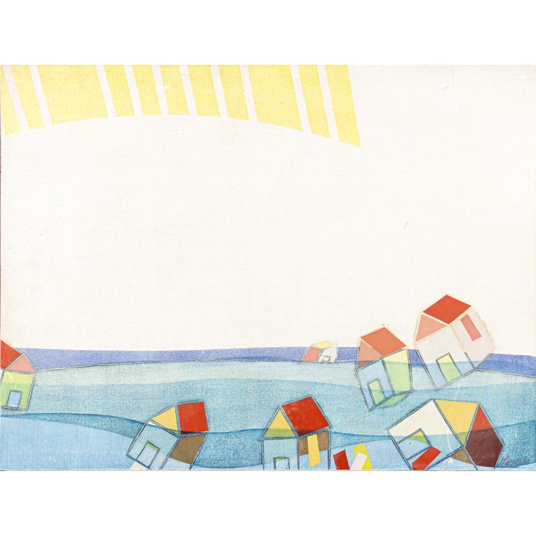 Lote anterior: Nelson Ramos. Casas. Técnica mixta sobre fibra, 60 x 80 cm. Firmado abajo derecha.