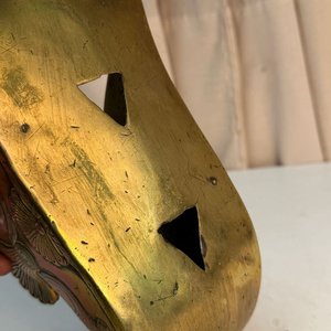 Estribo Colonial Español en Bronce con Detalles Grabados - imagen 5