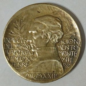 Lote anterior: Medalla Conmemorativa Bronce Inauguración Monumento Artigas Montevideo 1923