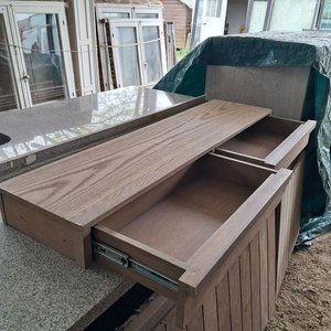 Lote siguiente: Cajonero Bajo Mesada Roble 2 Cajones 137x38x12.5cm