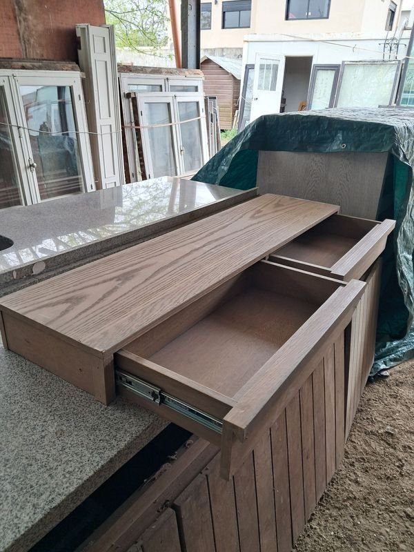 Cajonero Bajo Mesada Roble 2 Cajones 137x38x12.5cm