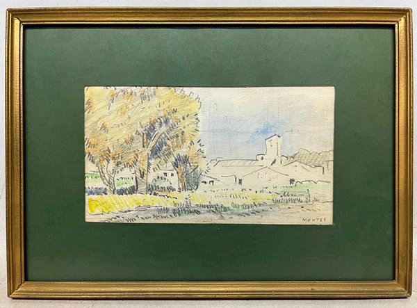 Lote siguiente: Pintura de Jose Montes 'Pulgor' - Lapiz sobre papel firmado