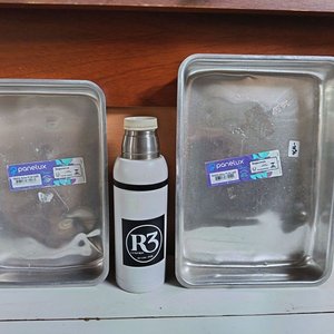 Set de 2 Bandejas y Bol de Acero Inoxidable Panelux - imagen 5