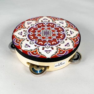 Lote siguiente: Pandereta Multicolor con Diseño Ornamental, 15 cm