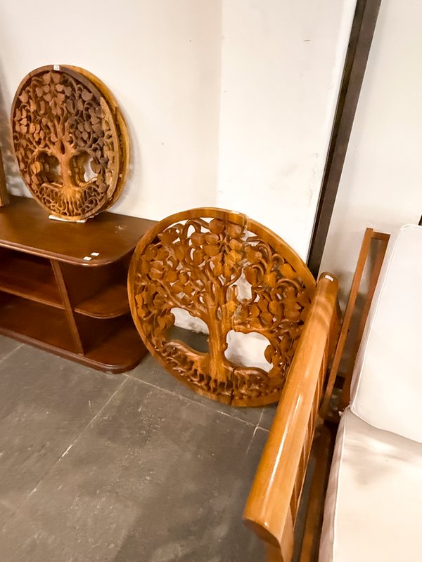 Árbol de la Vida y Panel Decorativo Tallado en Madera - imagen 1