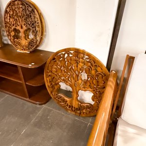 Árbol de la Vida y Panel Decorativo Tallado en Madera - imagen 1