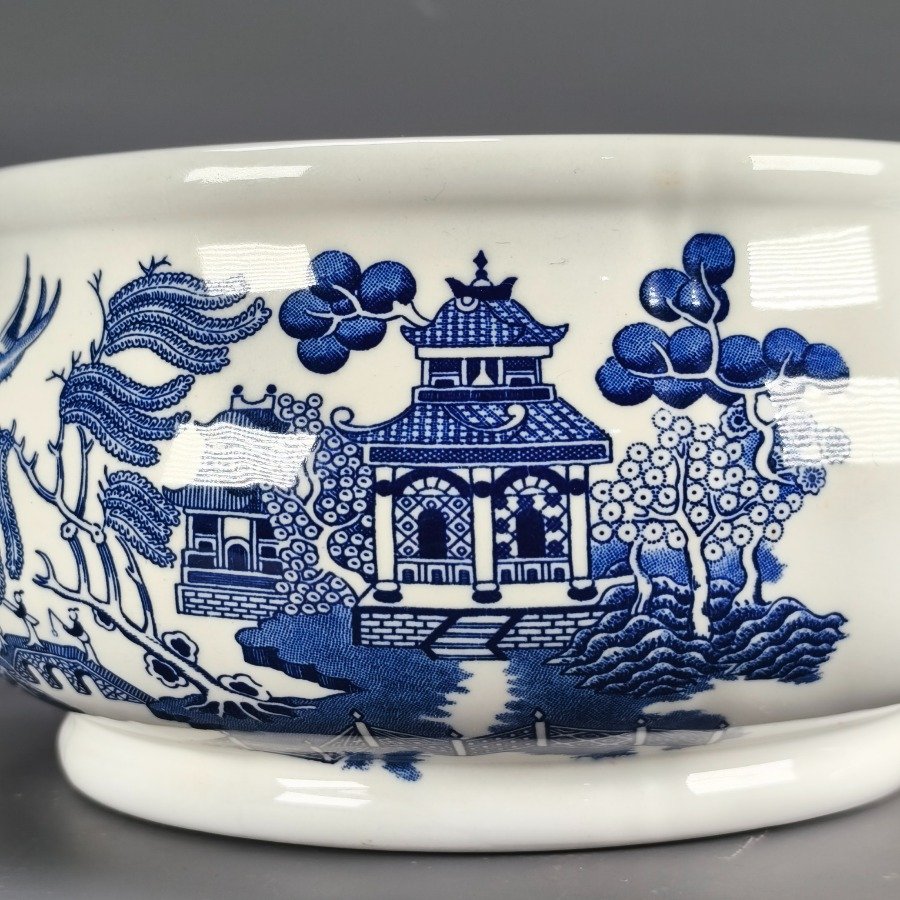 Potes y tazas de porcelana inglesa Churchill con diseño Willow - imagen 5
