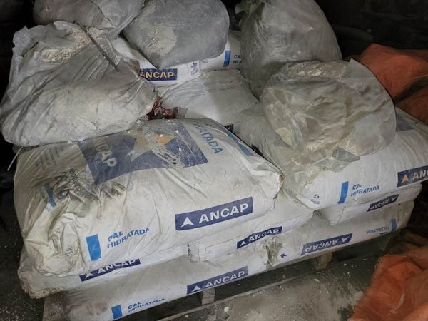 17 Bolsas de Cal Hidratada Ancap de 17kg Cada Una