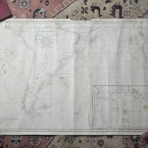 Antiguo Mapa de 1810: Carta General del Océano Atlántico Meridional - imagen 1