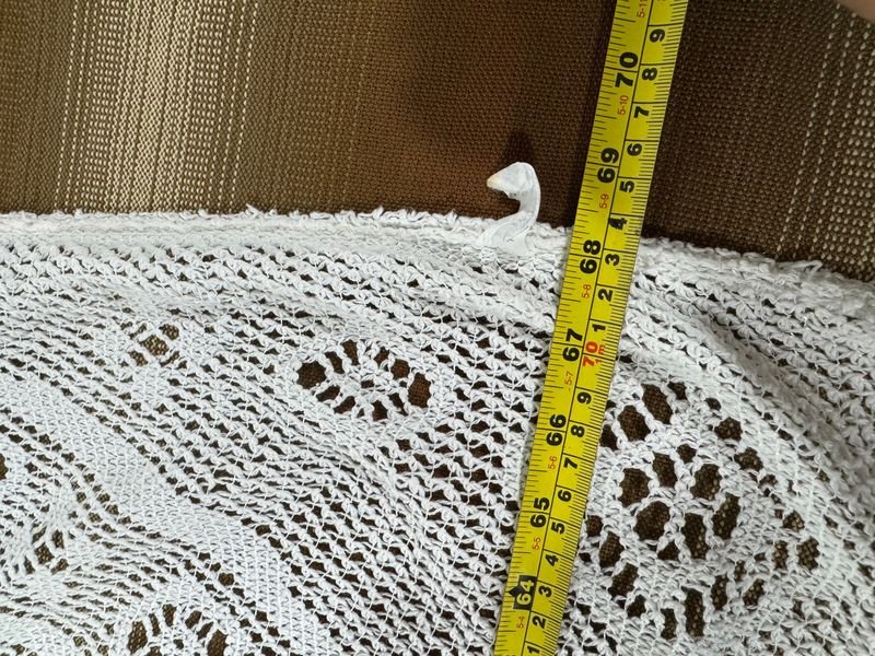 Mantel de hilo en blanco con patrón floral - imagen 6