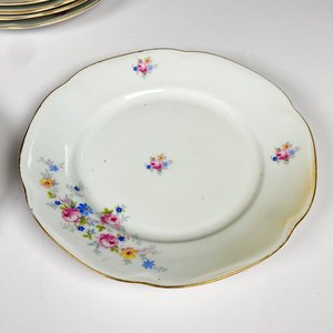 Diez platos de postre porcelana checa, diámetros 19 cm - imagen 4