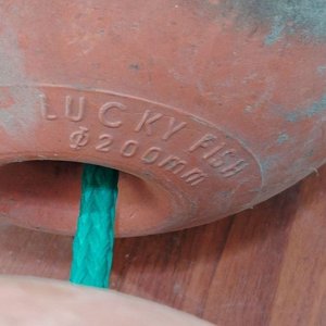 Juego de 6 Boyas de Pesca Lucky Fish Naranja y Verde Φ200mm - imagen 3