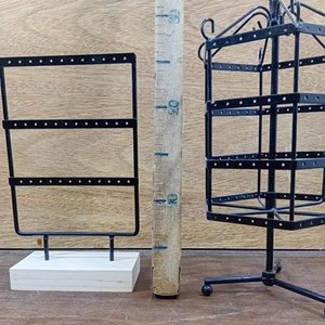 Par de Exhibidores Giratorio y Recto para Bijouterie - imagen 4