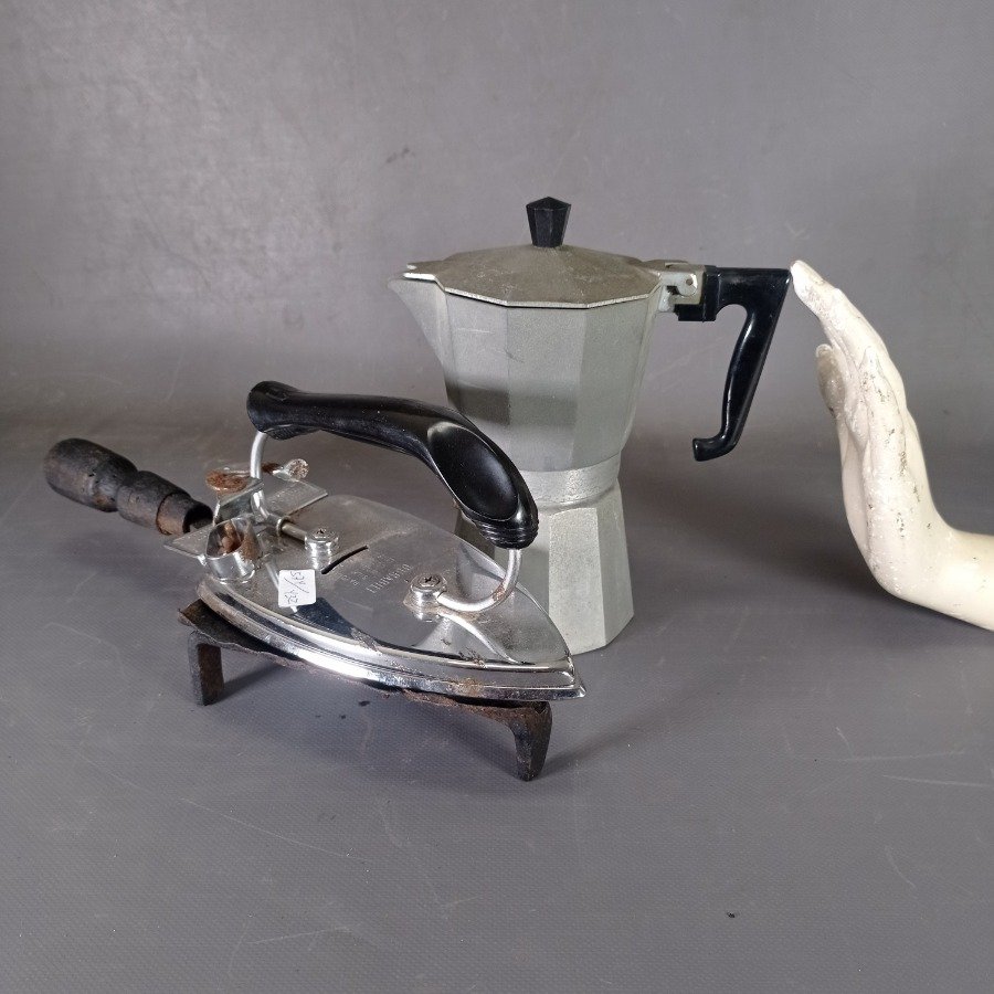 Italian Coffee Maker y Plancha con Soporte - imagen 6