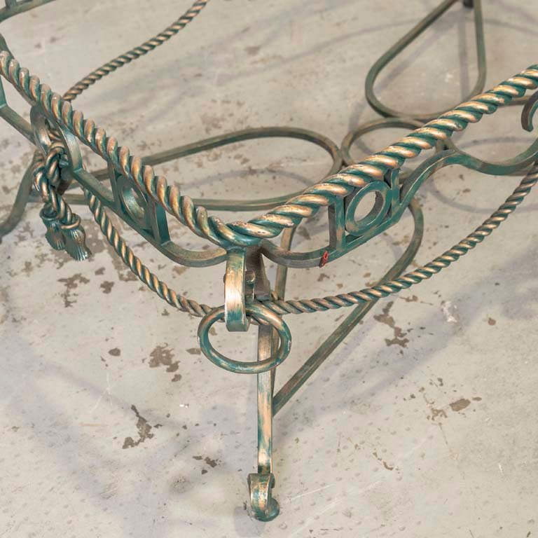 Base para mesa de living en hierro con detalles ornamentales - imagen 2