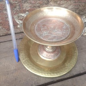 Taza Decorativa Francesa Estilo Imperio con Relieve - imagen 7