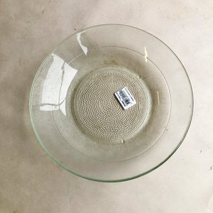 Veintidós Platos Lisos de Vidrio Transparente - imagen 2