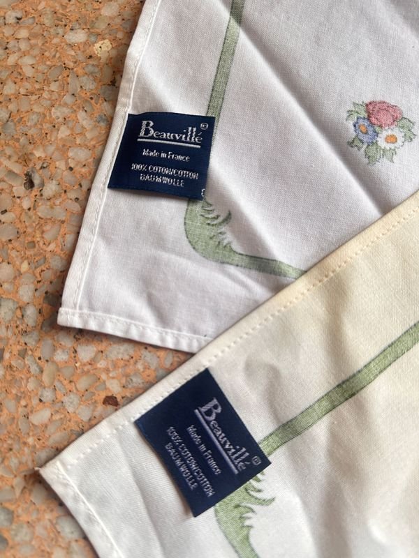 Lote de servilletas antiguos francesas - Colección de toallas y serviettes - imagen 6