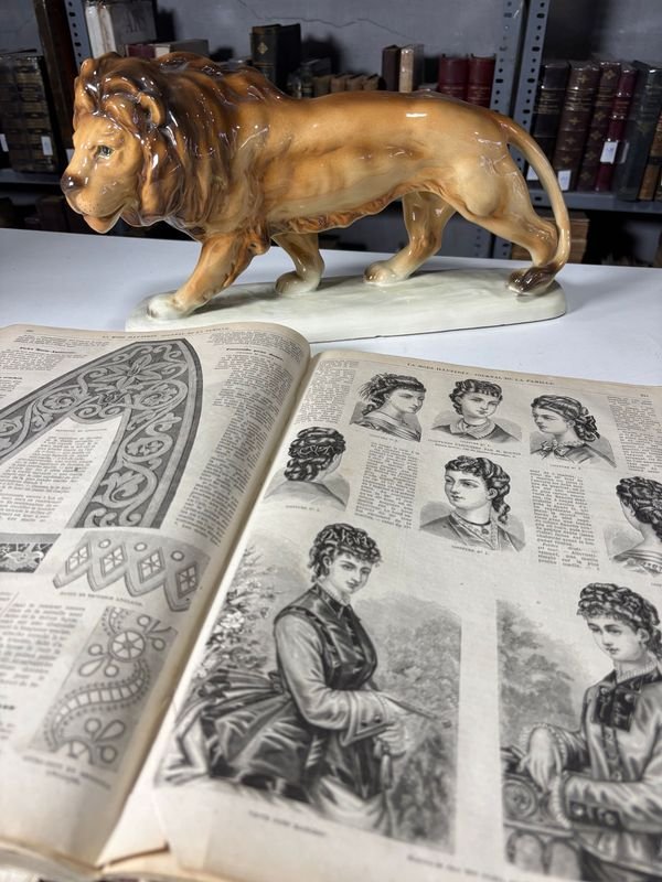 La Moda Ilustrada de 1874 Número 1 - Libro antiguo con ilustraciones en blanco y negro - imagen 4