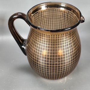 Juego de Jarra y 6 Vasos de Vidrio con Diseño Dorado - imagen 8