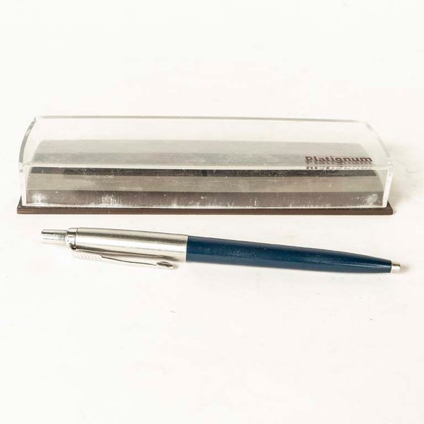 Lapicera Parker Azul Metálica con Estuche Original