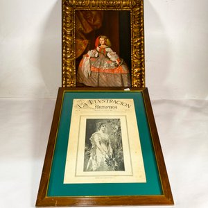 Lote siguiente: Láminas "La Ilustración Artística" y Pintura Retrato