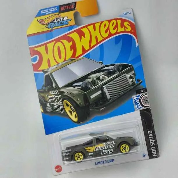 Colección de Hot Wheels con Limited Grip y Rod Squad