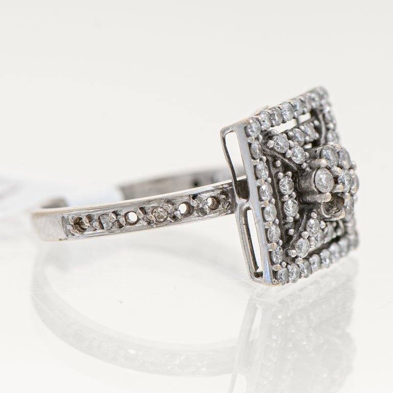 Anillo de oro con brillantes - imagen 2