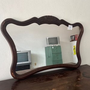 Espejo de Pared Estilo Provenzal con Marco de Cedro - imagen 2