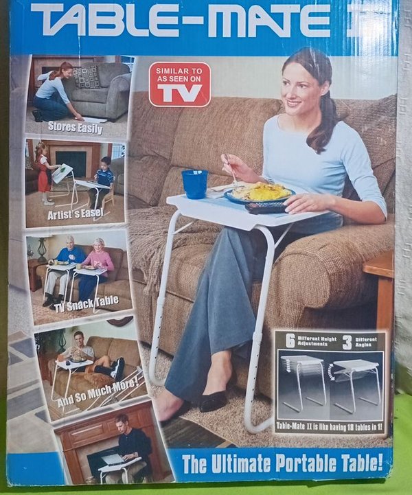 Mesa Portátil Desayunadora Regulable Table-Mate II