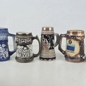 Jarras de Cerveza Antiguas de Cerámica Brasileña - imagen 1