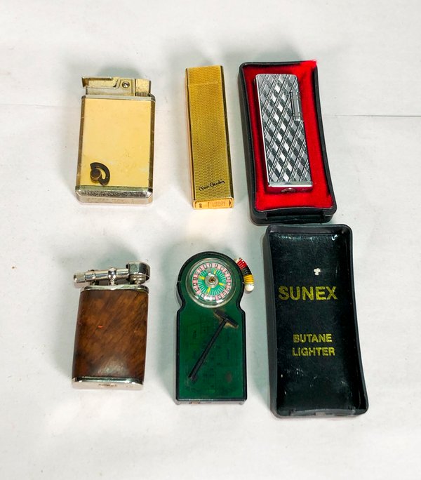 Cinco Encendedores Antiguos de Colección - imagen 1