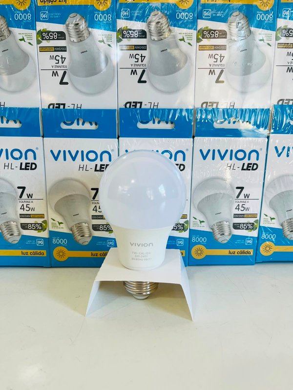 Lote x30 Lámparas LED Vivion 7W Luz Cálida