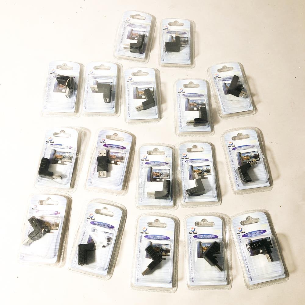 15 Adaptadores USB Macho Hembra "Run Teng"