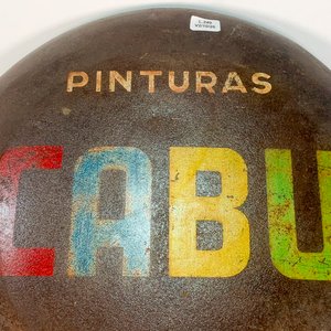 Cartel Circular de Chapa "Pinturas Cabú" - 40 cm Diámetro - imagen 2