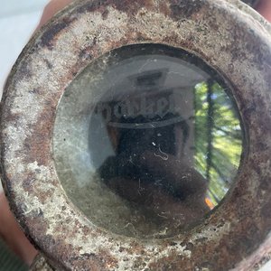 Farol Alemán de Bicicleta Hackel Jupiter 1910 con Vidrio Original - imagen 4