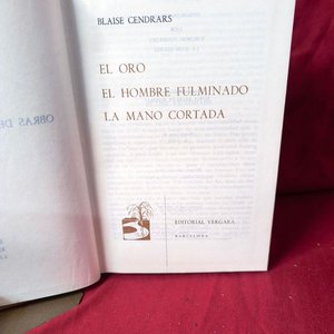 Obras de Blaise Cendrars - Editorial Vergara 1963 - imagen 3