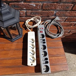 Farol Negro Exterior con 2 Regletas Eléctricas - imagen 2