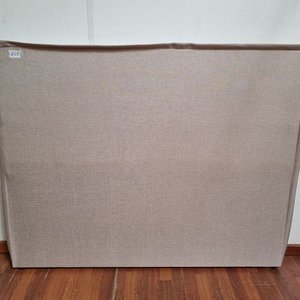 Respaldo de Cama Tapizado Beige 160x7x130 cm - imagen 1