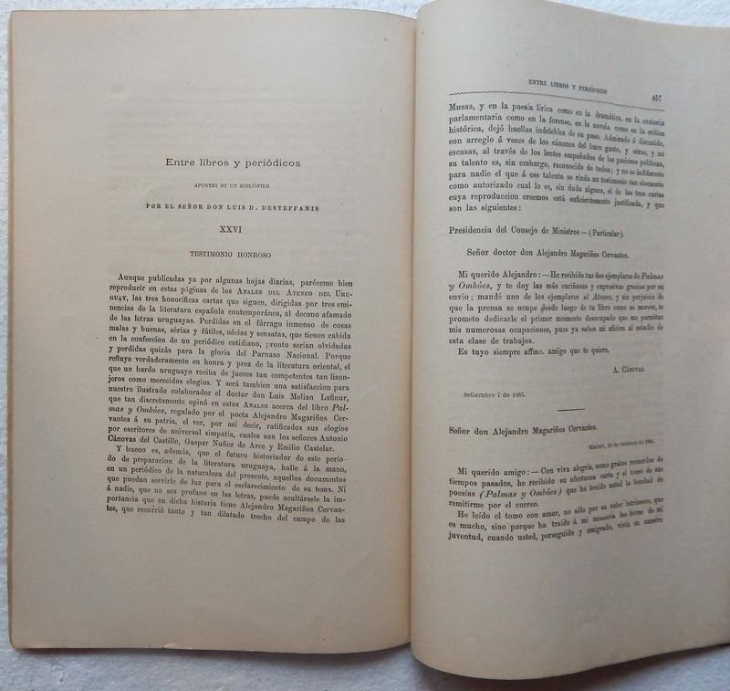 Revista Anales Del Ateneo Del Uruguay, Publicación Mensual de 1885 - imagen 8