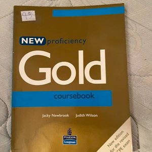 Lote siguiente: Libro "New Proficiency Gold Coursebook" de Jacky Newbrook y Judith Wilson - Pearson Longman